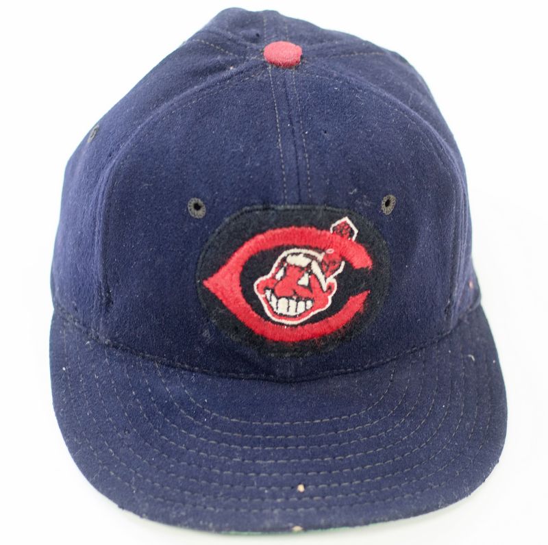 Lot Detail - 1954-57 Mel Harder Cleveland Indians Game Used Hat