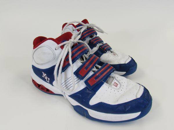 Kansas Jayhawks Game Used Basketball Shoes