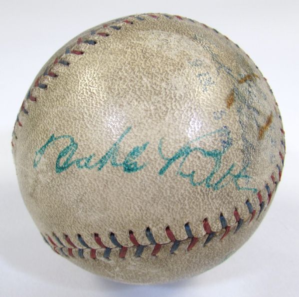 Babe Ruth Signed Home Run Ball