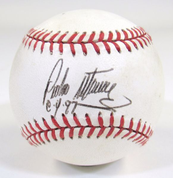 Pedro Martinez Single Signed Ball