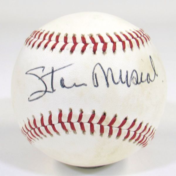 Stan Musial Single Signed Ball