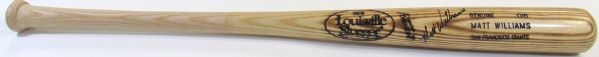 1991-96 Matt Williams Game Issued Signed Bat