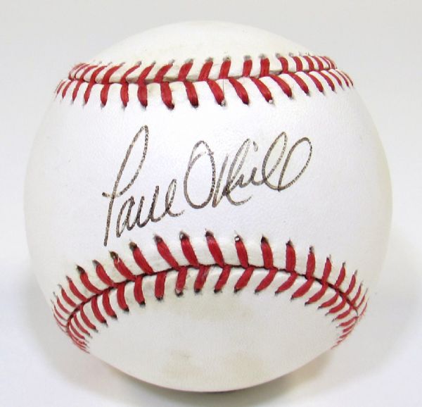 Paul ONeill Signed Baseball