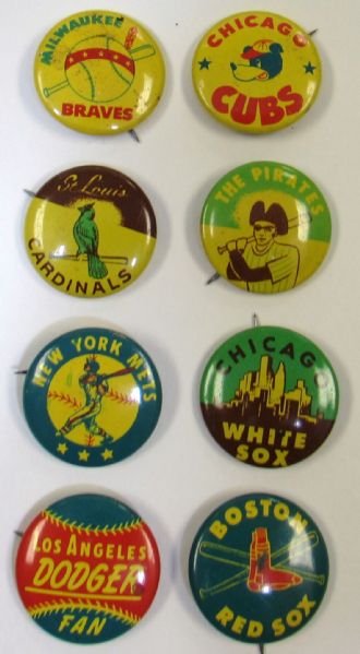 Lot of 8 Guys Potato Chips Team Pins