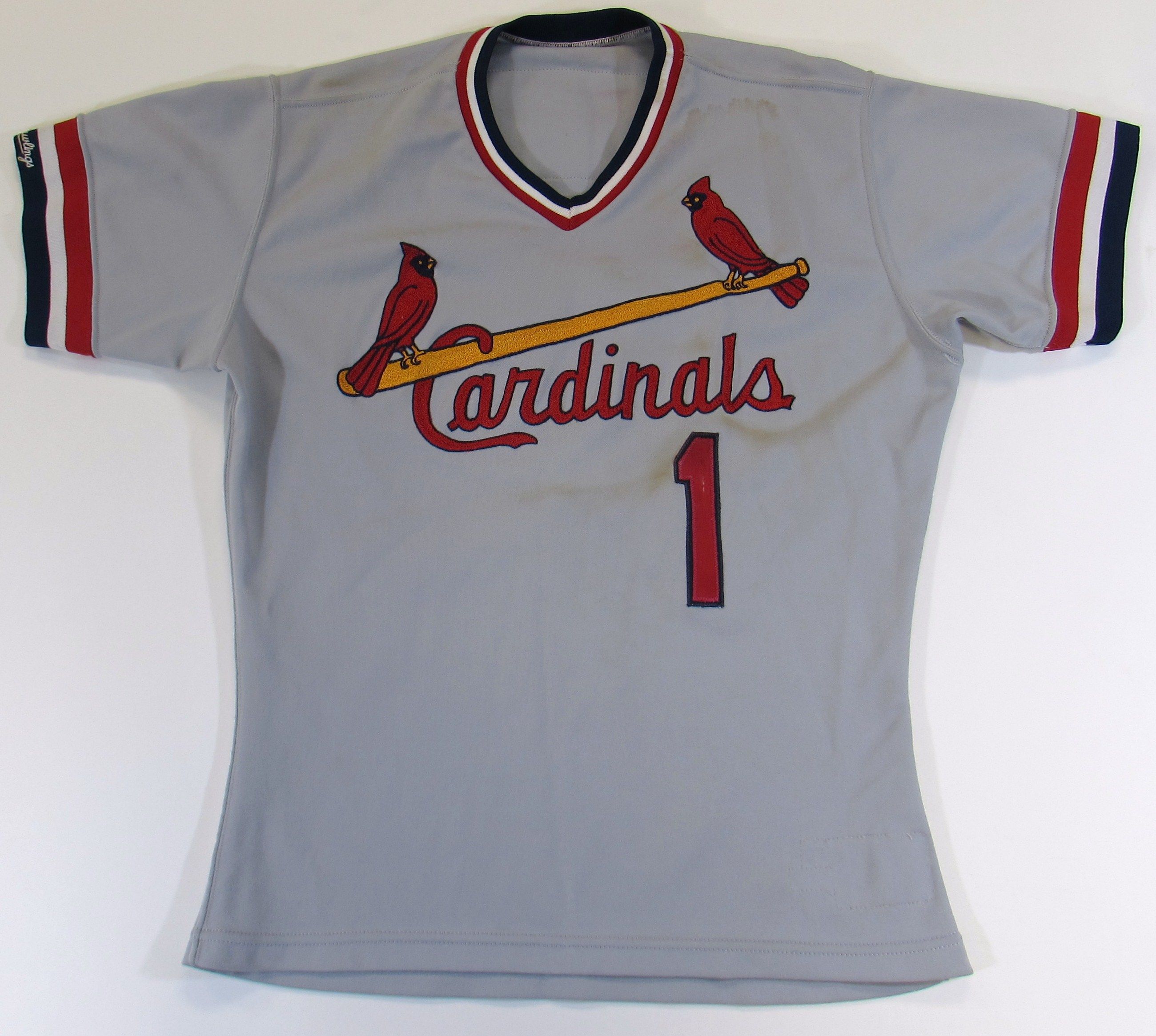 Lot Detail - 1991 Ozzie Smith Game Used St. Louis Cardinals Jersey