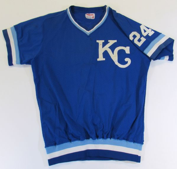 1980 Willie Mays Aikens GU BP KC Royals Jersey