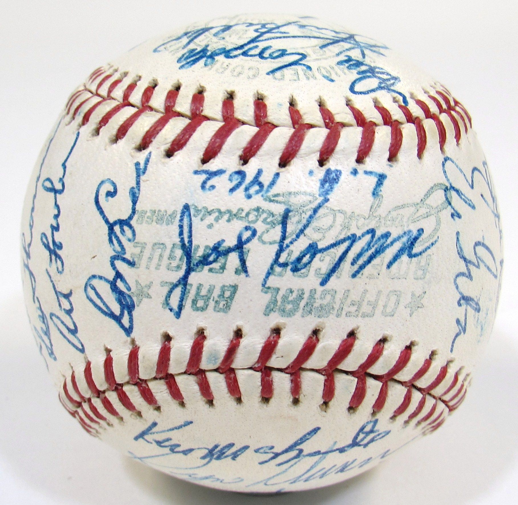 Lot Detail - 1962 Los Angeles Angels Team Signed Ball