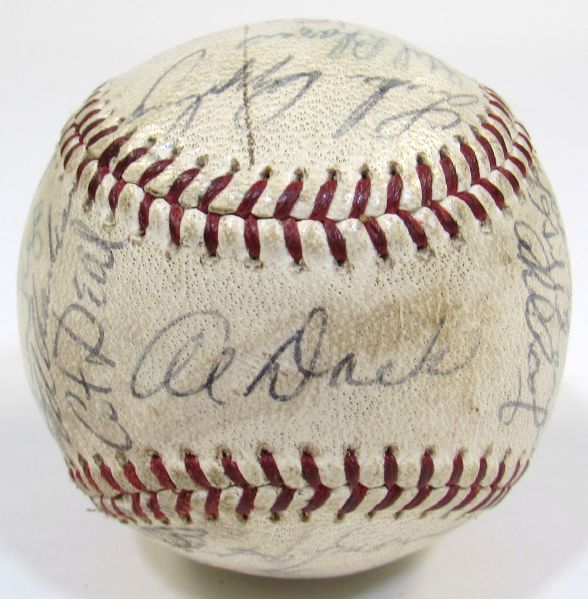 1966 Kansas City As Team Signed Ball