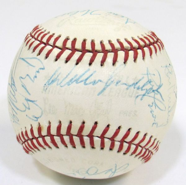 1981 New York Yankees Team Signed Ball