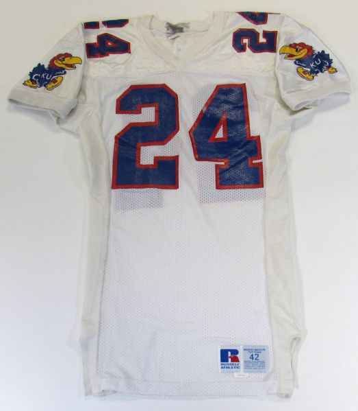 Tony Sands KU Football Game Used Jersey