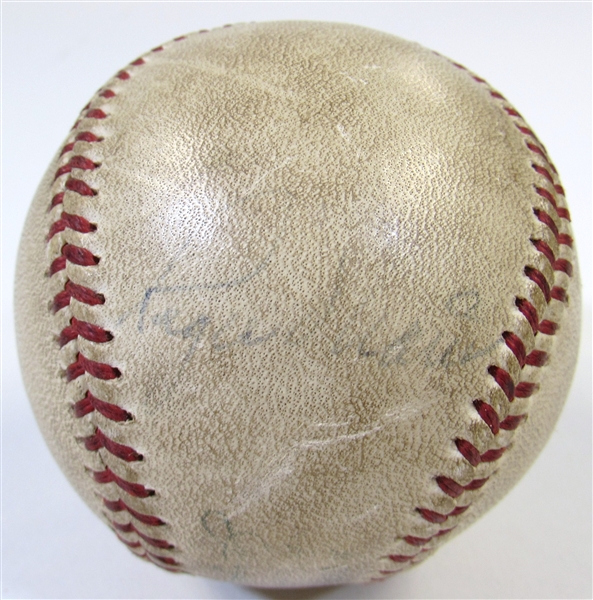 Roger Maris Signed Game Used Ball