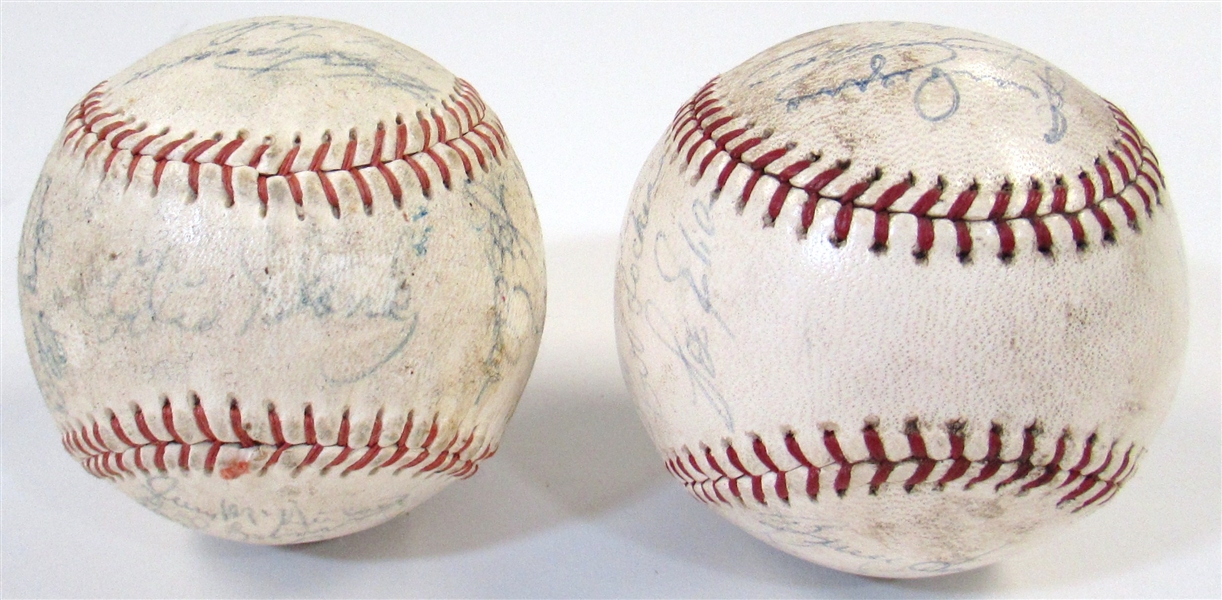 2x 1966 Chicago White Sox Team Signed Balls