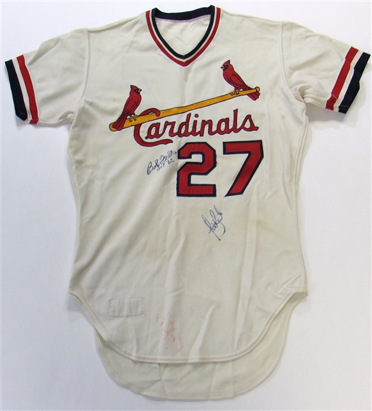 1978 St. Louis Cardinals Minor League Jersey Signed By Bob Feller & Todd Zeile