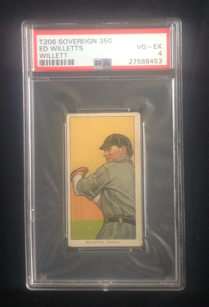 T-206 Ed Willetts Sovereign 350 Apple Green PSA 4