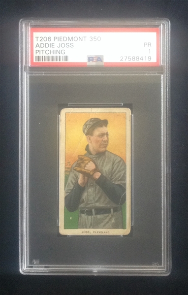 T-206 Addie Joss Pitching Piedmont 350 PSA 1