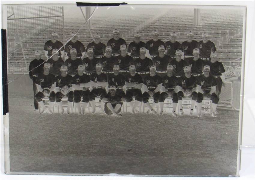 NY Yankees Team Photo Negative 9/29/1942