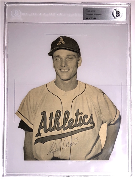 Roger Maris Signed Full size vintage autograph signed Circa 1959 