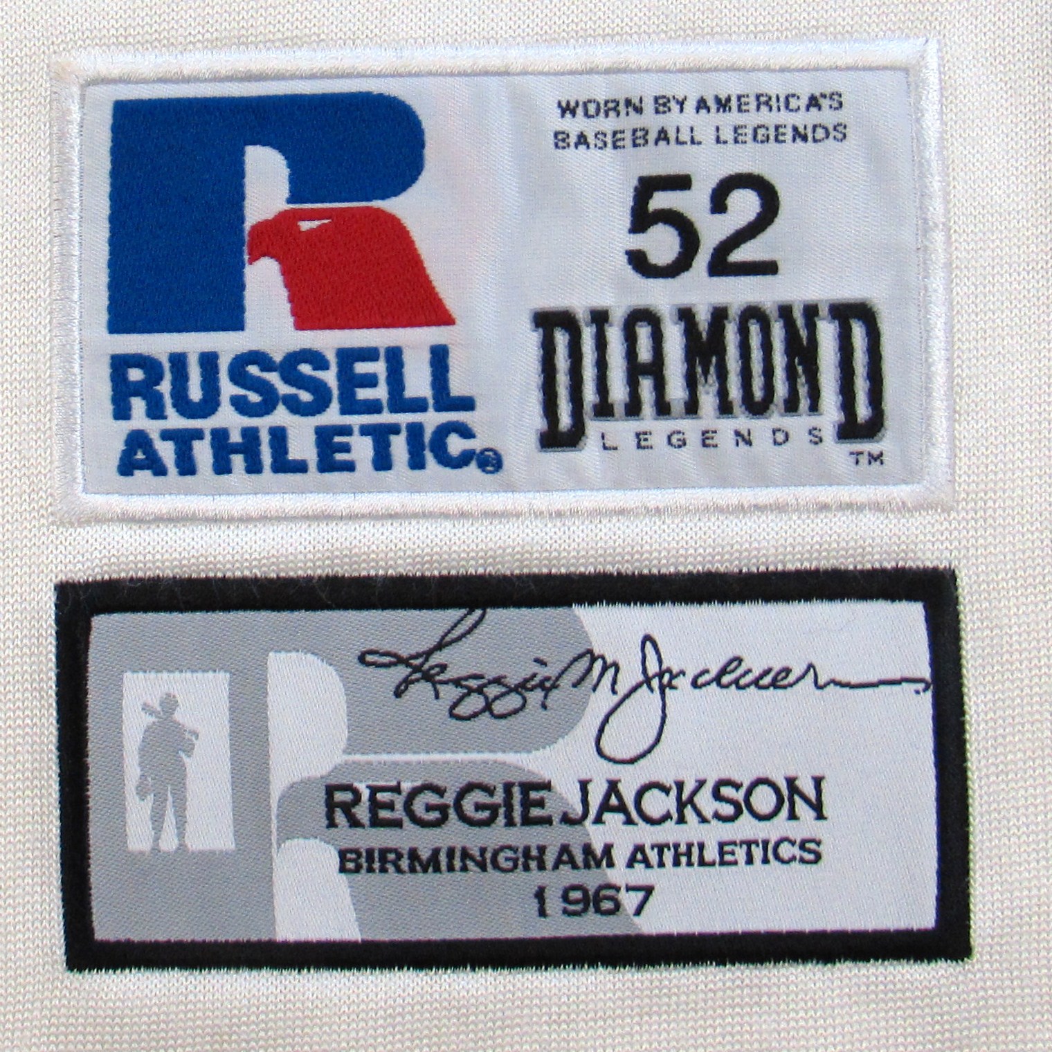 1967 REGGIE JACKSON BIRMINGHAM ATHLETICS NWOT SIZE 52 RUSSELL ATHLETICS  JERSEY