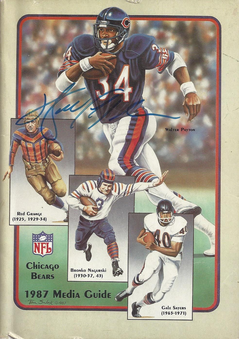 Lot Detail - 1984-87 WALTER PAYTON SIGNED & INSCRIBED CHICAGO