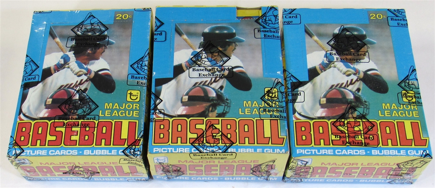 3-1979 Topps Baseball Sealed Wax Boxes
