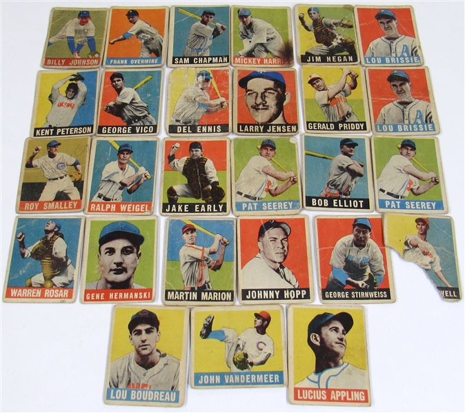 Lot Of 27-1948 Leaf Baseball Cards