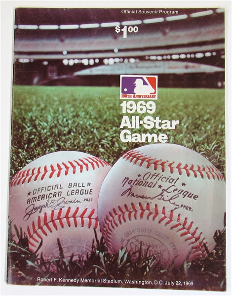 1969 MLB  All-Star Game Program