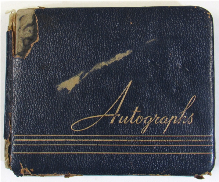 Autograph Book W/200+ Signatures Of 50s & 60s Athletes,Musicians, & Screen Stars