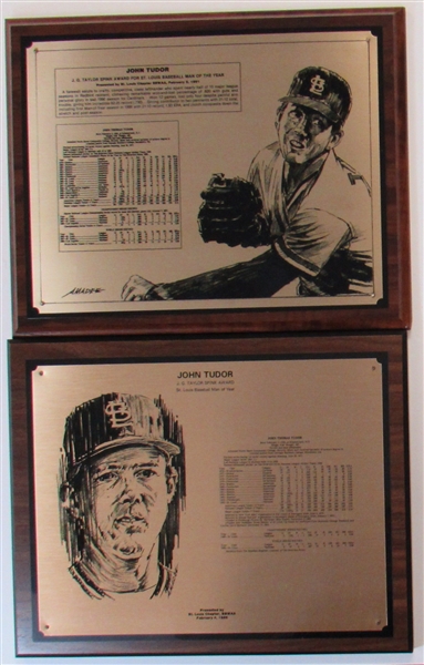 1986 & 1991 John Tudor St.Louis Baseball Man Of The Year Awards