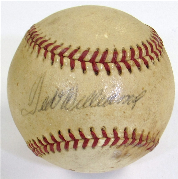 Ted Williams Signed Ball