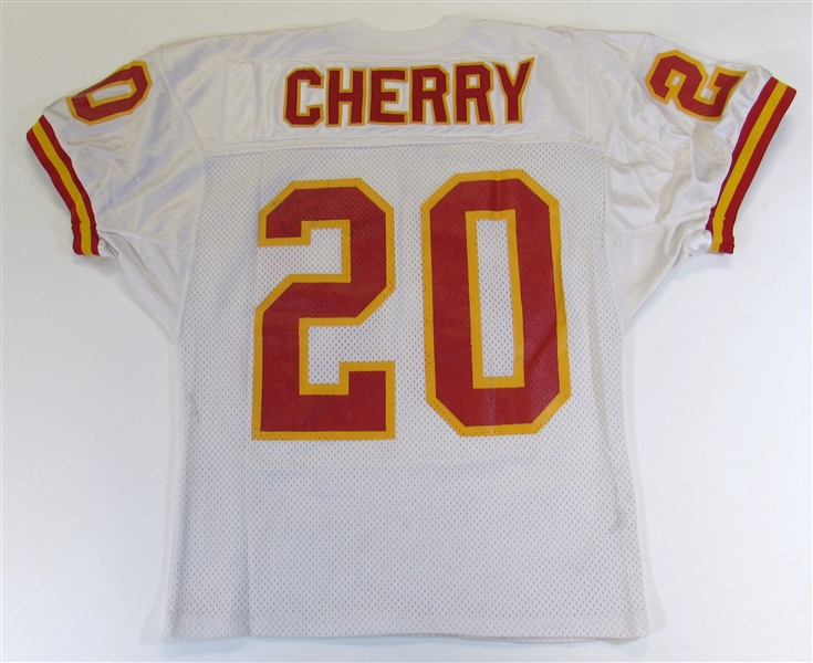 1991 Deron Cherry Signed GU KC Chiefs Jersey