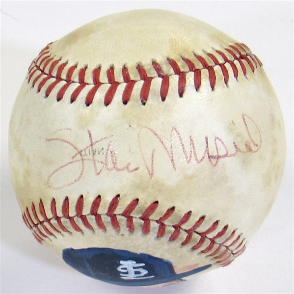 Stan Musial Signed Portrait Ball 