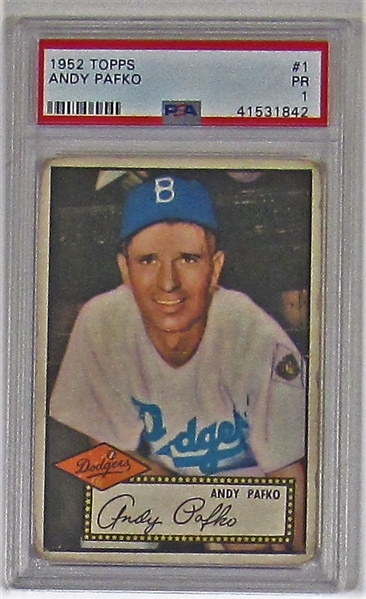 1952 Topps Andy Pafko PSA 1