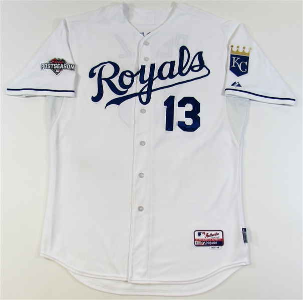 2015 WS Salvador Perez Game Issued Jersey