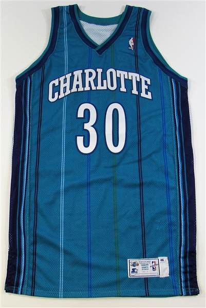 1997-98 Del Curry GU Charlotte Hornets Jersey