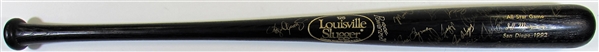 1992 All-Star Jeff Montgomery GI Team Signed Bat