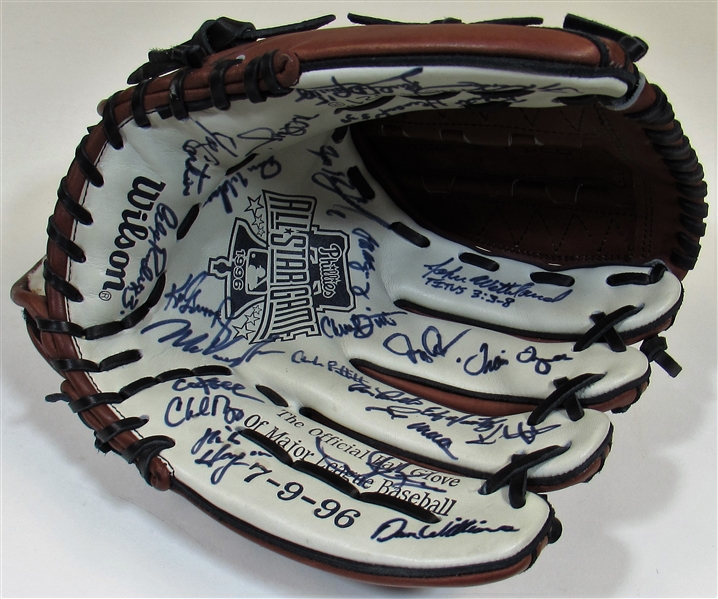 1996 All-Star Game A.L. Team Signed Glove