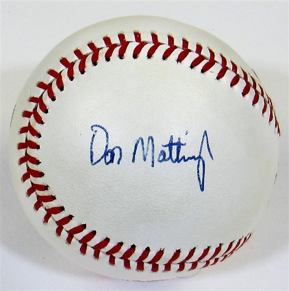 Don Mattingly Signed 1983 All-Star Ball