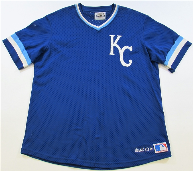 1983 George Brett Game Used Signed Batting Practice Jersey