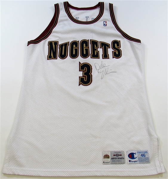 1994-95 Dale Ellis Game Worn & Signed Denver Nuggets Jersey