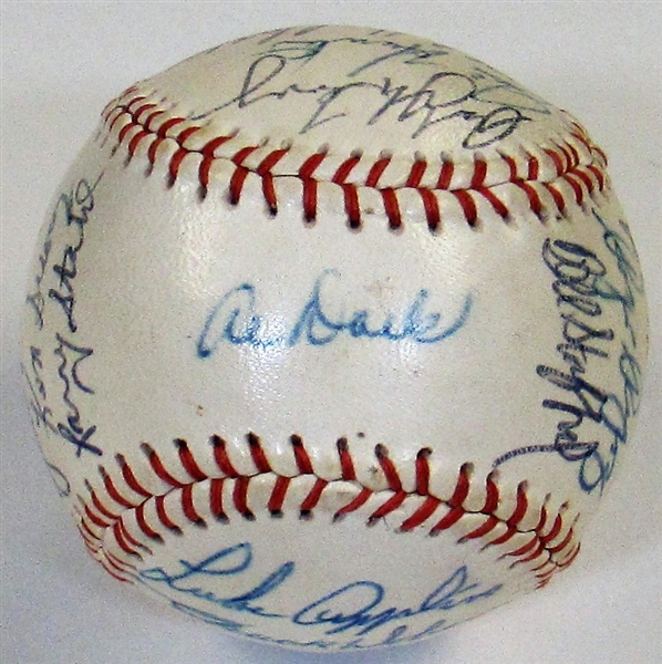 1966 Kansas City As Team Signed Baseball