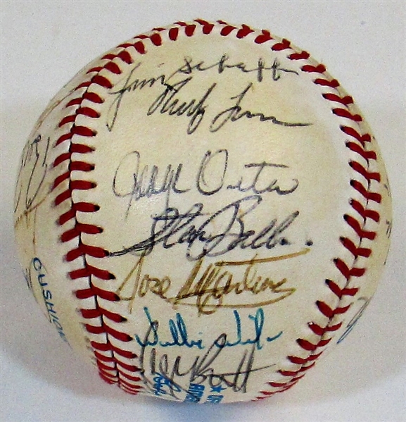 1985 Kansas City Royals Team Signed Baseball