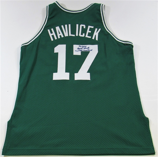 John Havlicek Boston Celtics Signed Jersey LOA Hoopsig