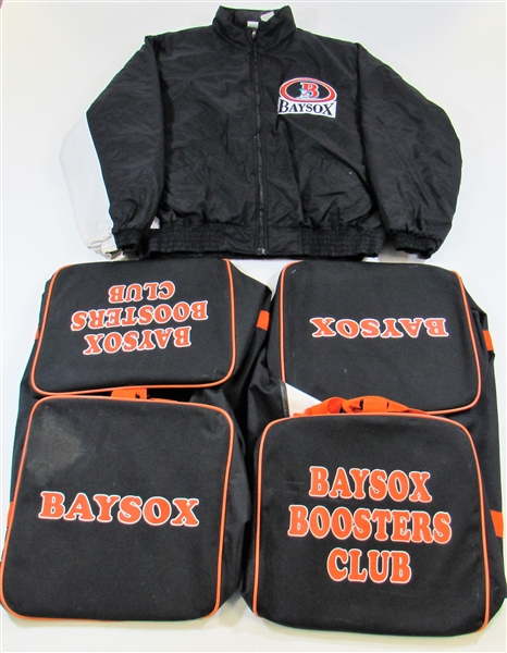 Bowie Baysox  Travel Bags x 2 & Jacket - Tom Burgmeier