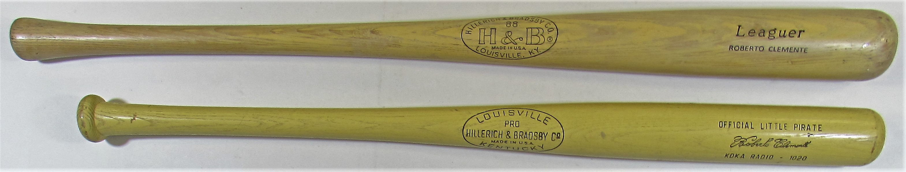 Lot Of 2-Roberto Clemente  Retail/Give Away  Bats