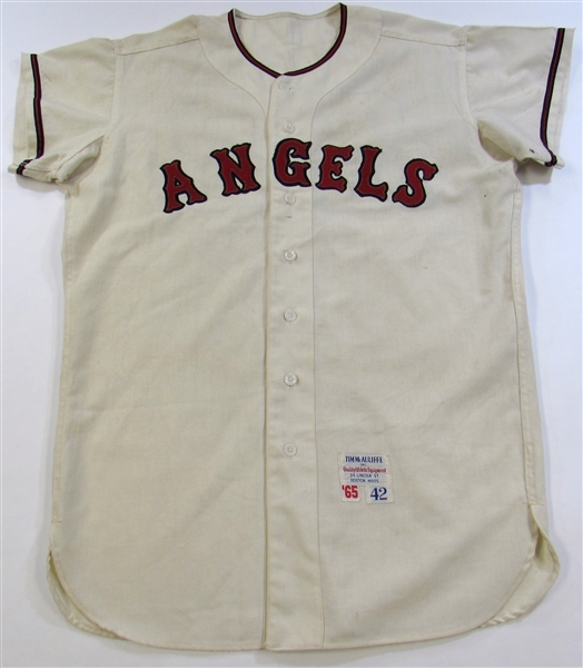 1965 L.A. Angels Game Used Marcelino Lopez Jersey