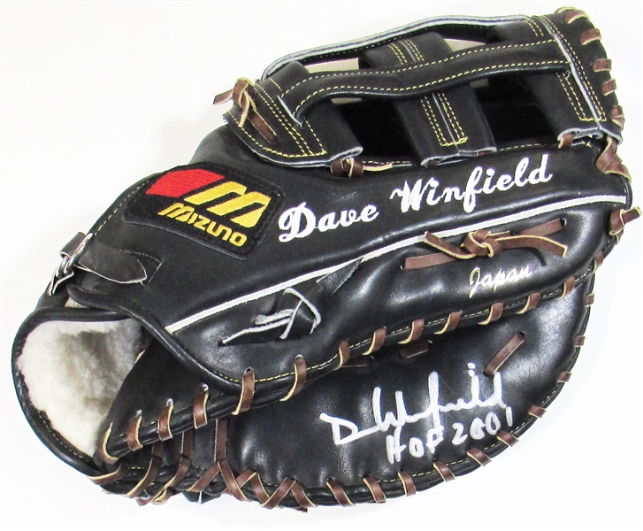 1993 Dave Winfield Game Used Signed Glove