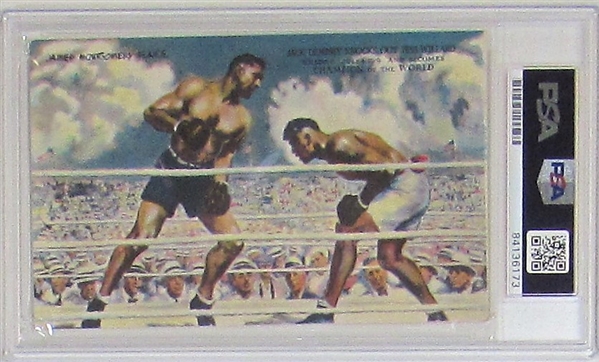Jack Dempsey Signed Post Card