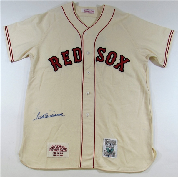 Ted Williams Boston Red Sox Home Signed Jersey