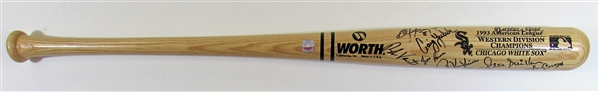 1993 Chicago White Sox Team Signed Bat