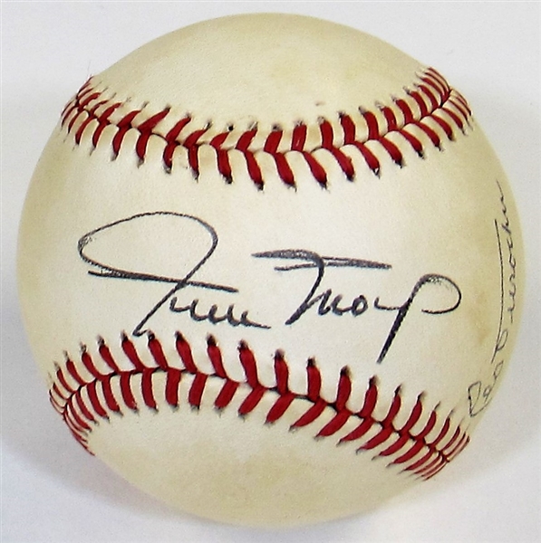 Willie Mays & Leo Durocher Signed Baseball